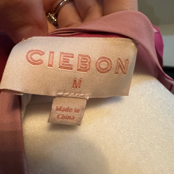 🩷CIEBON-Carmine Stripe Elbow Sleeve Shirtdress🩷 - Picture 8 of 13